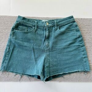 Universal Thread Washed Teal Denim Cutoff Shorts Size 4 / 27